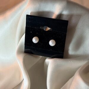 Classic White Pearl Earrings